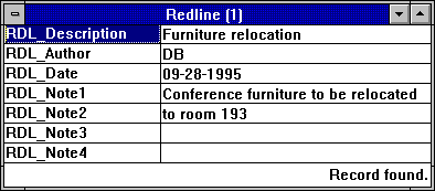 Red Line Database Form!