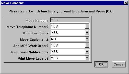 Select What To Move, Create Work Orders and Even Print Moving Labels!